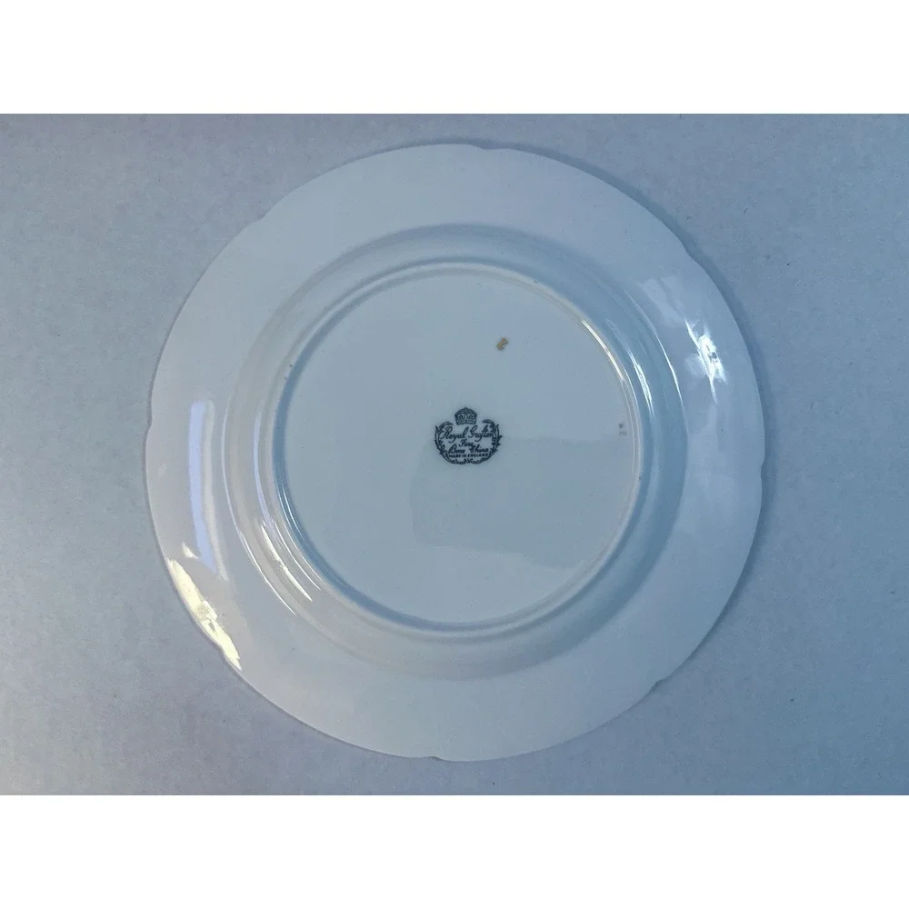 Vintage Royal Grafton Bone China Side Plate Pink Gold Trim #1840